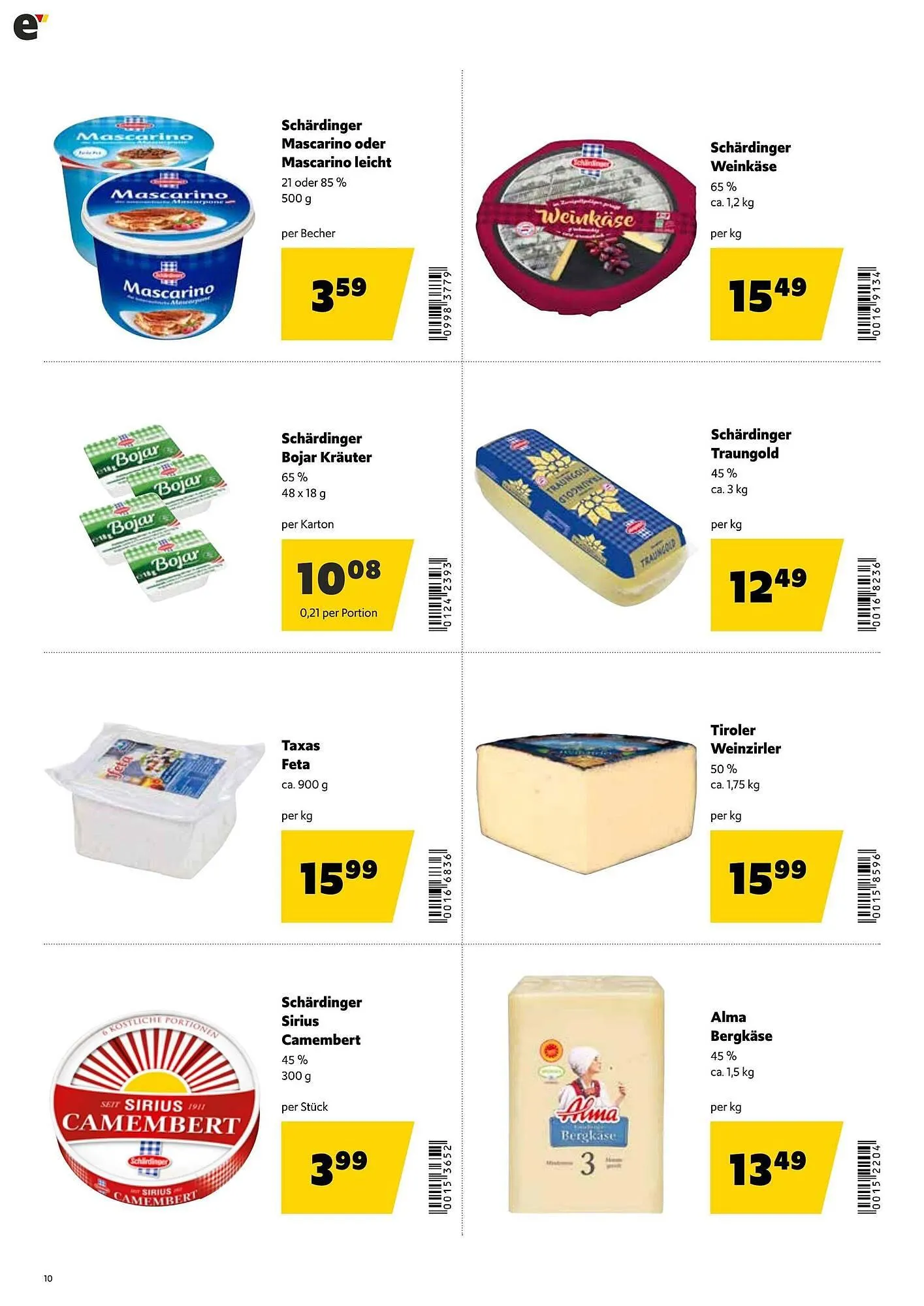 Eurogast Grissemann Flugblatt von 26. Jänner bis 7. Februar 2026 - Flugblätt seite  10