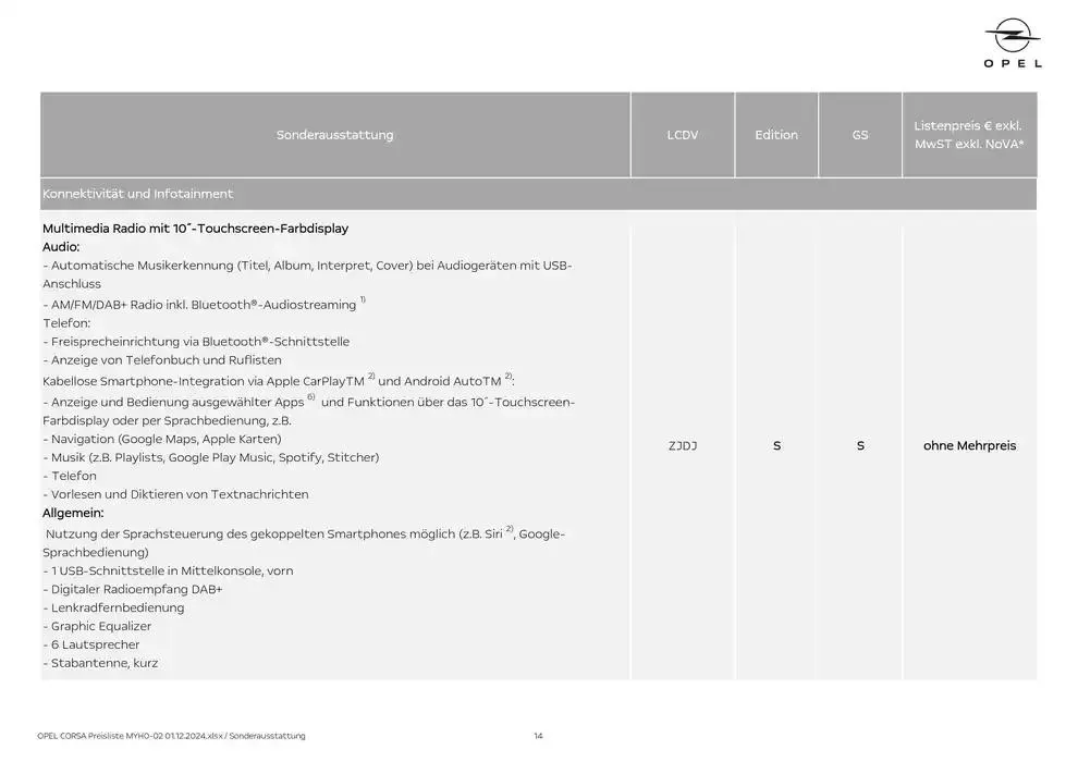 Opel - von 30. November bis 14. Dezember 2024 - Flugblätt seite 14