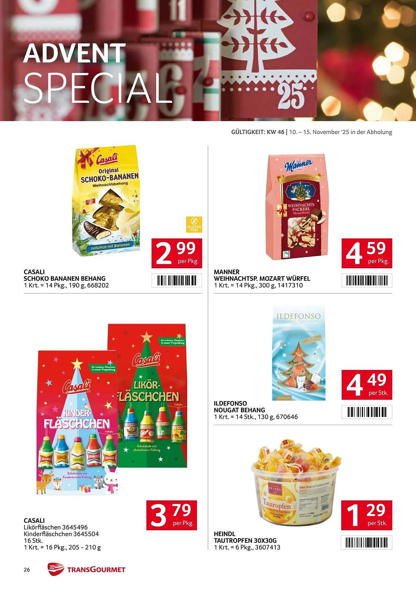 Transgourmet Flugblatt von 10. November bis 15. November 2025 - Flugblätt seite  25