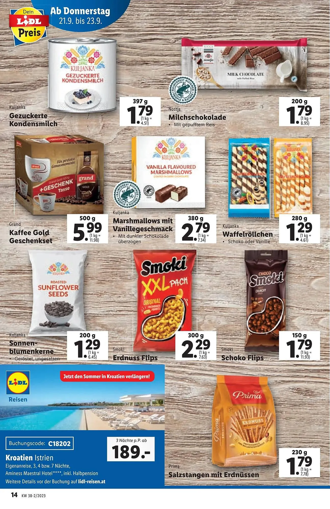 Lidl Flugblatt von 21. September bis 27. September 2023 - Flugblätt seite 14