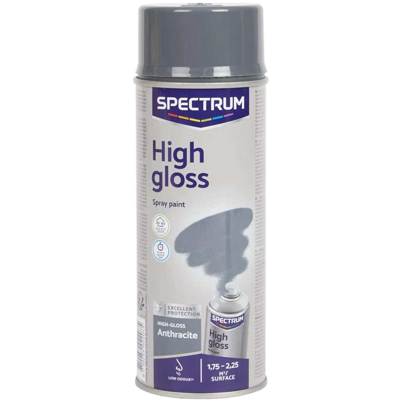 Spectrum Hochglanz-Sprühfarbe Anthrazit