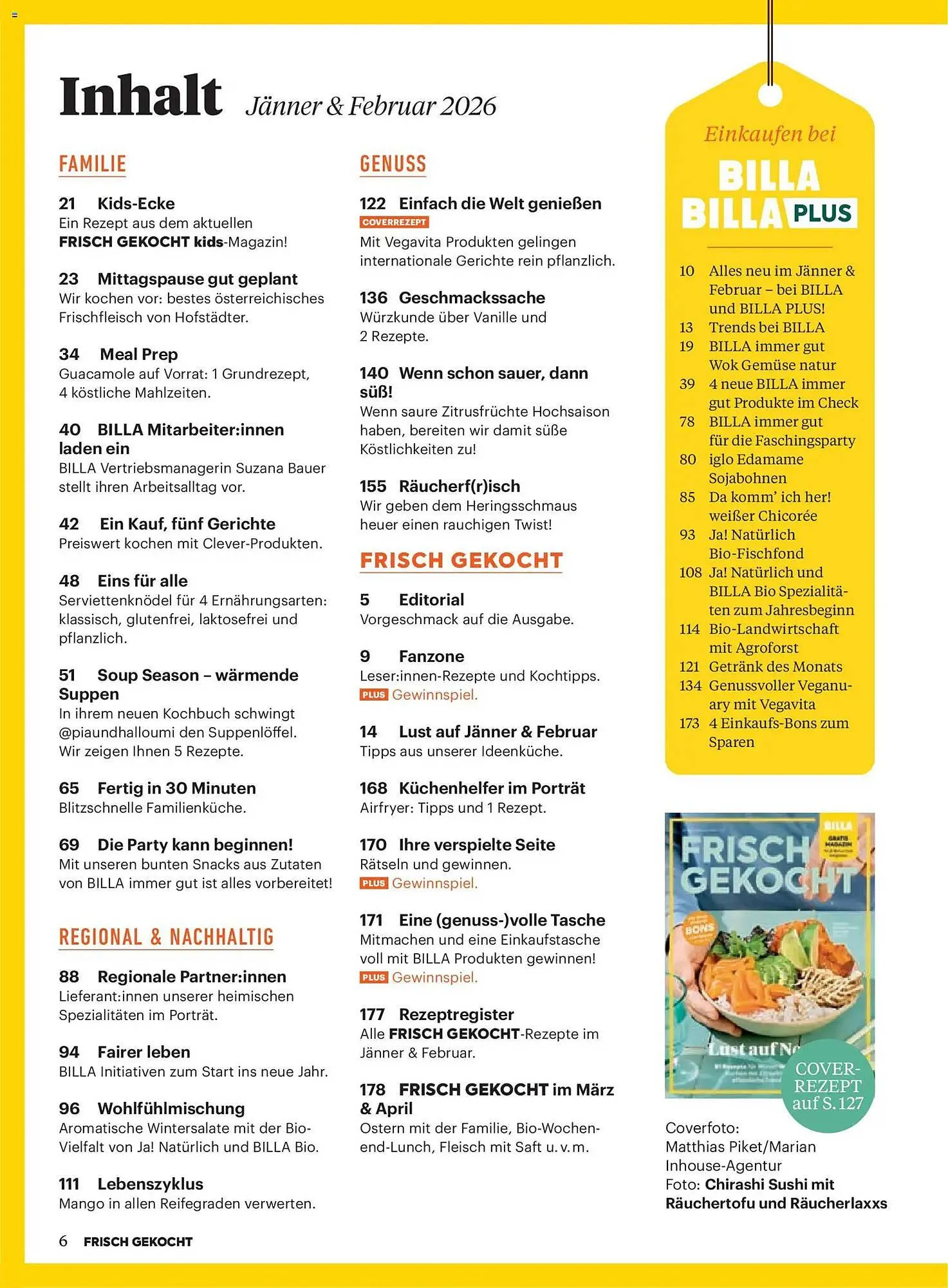Billa Flugblatt von 1. Jänner bis 28. Februar 2026 - Flugblätt seite  2