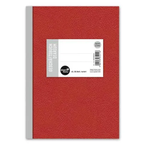 Geschäftsbuch A5 96Blatt kariert geleimt URSUS Style 608398020