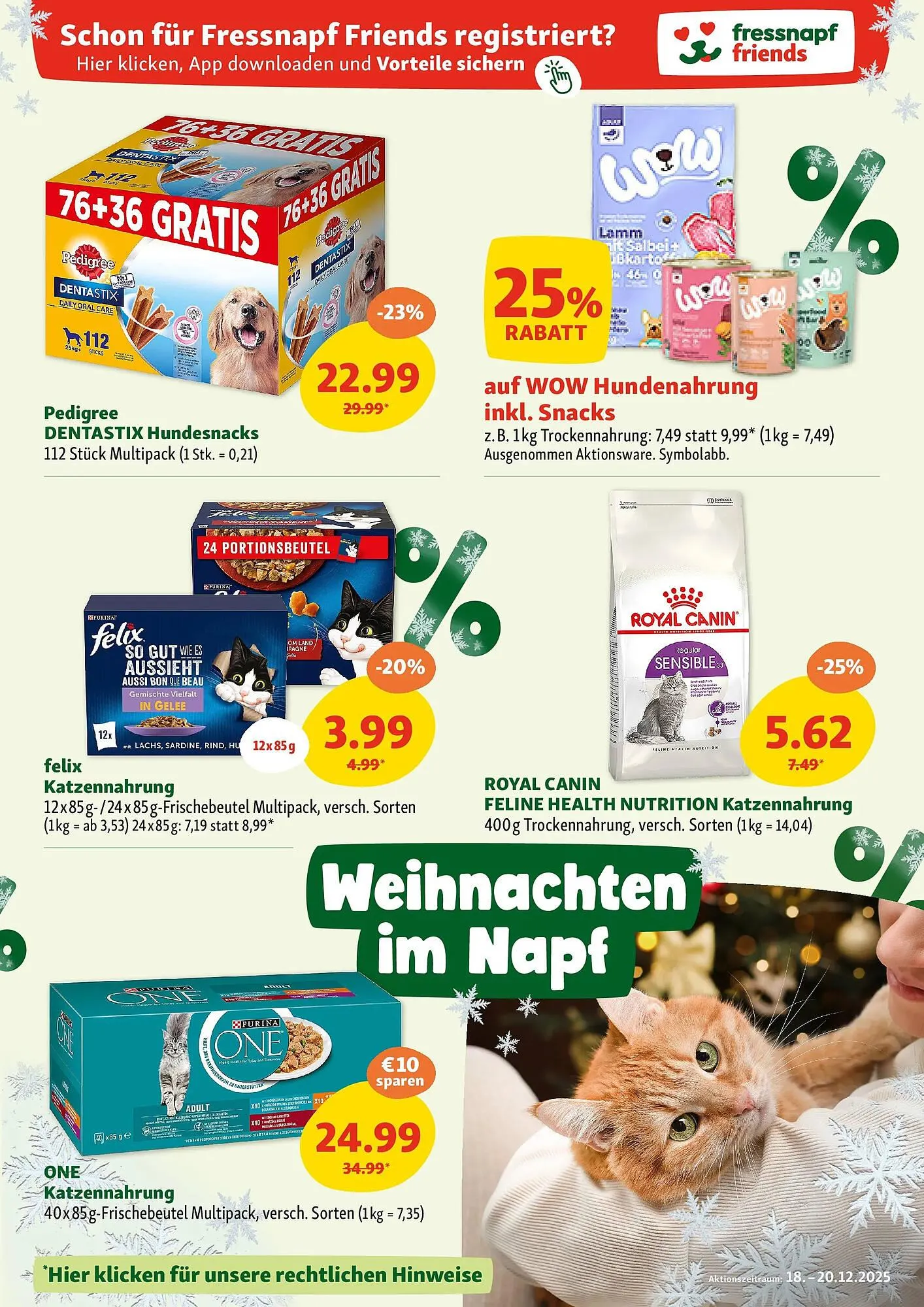 Fressnapf Flugblatt von 17. Dezember bis 20. Dezember 2025 - Flugblätt seite  7