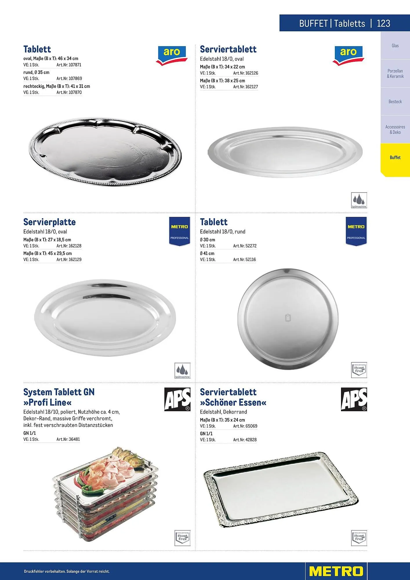 Metro Flugblatt von 25. März bis 31. Dezember 2026 - Flugblätt seite  123