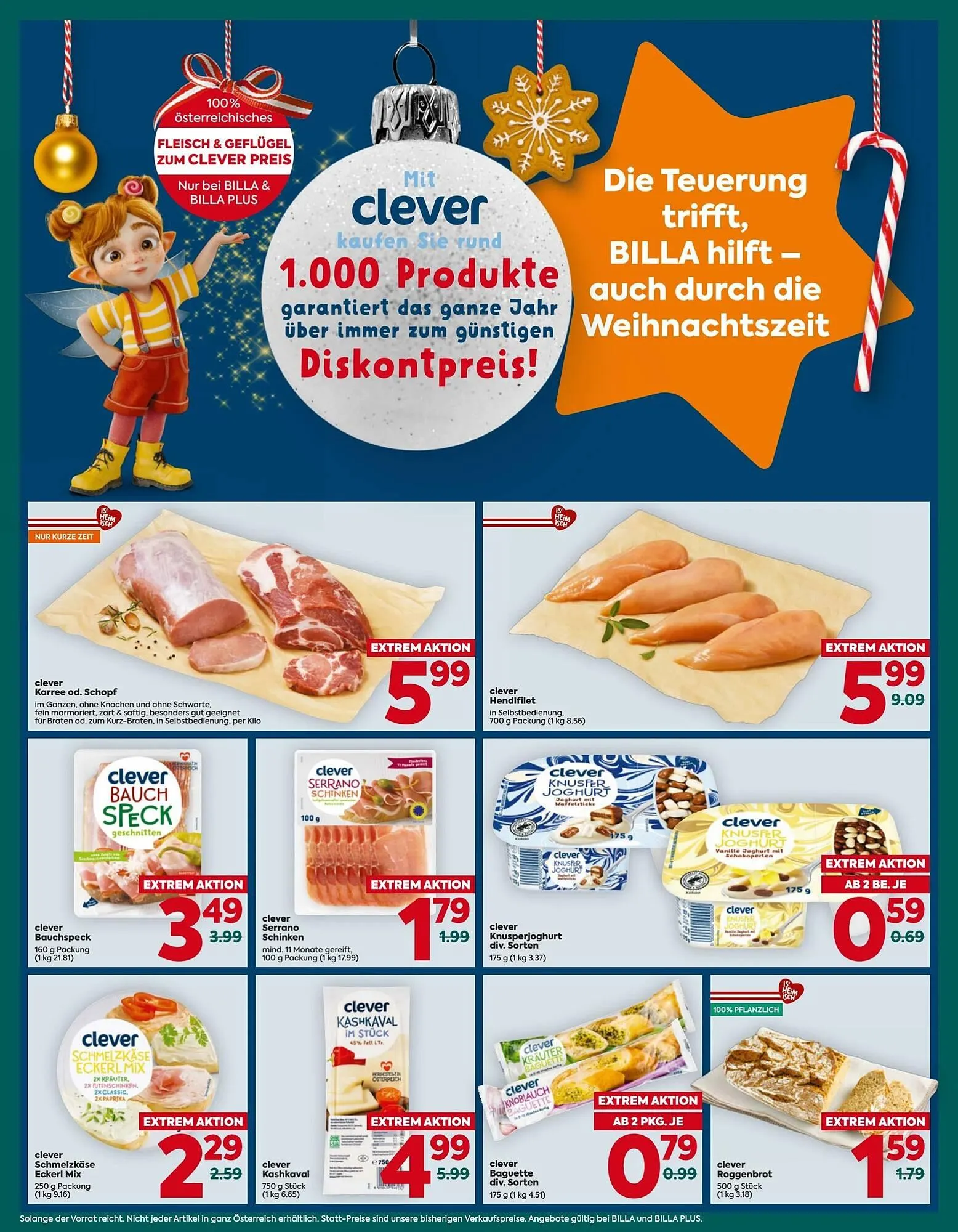 Billa Flugblatt von 18. Dezember bis 24. Dezember 2025 - Flugblätt seite  17