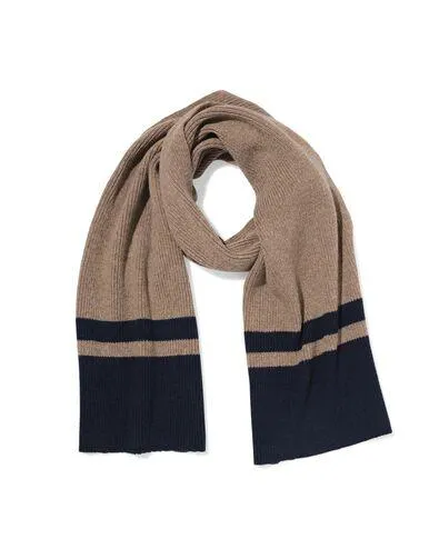 herensjaal zand-blauw