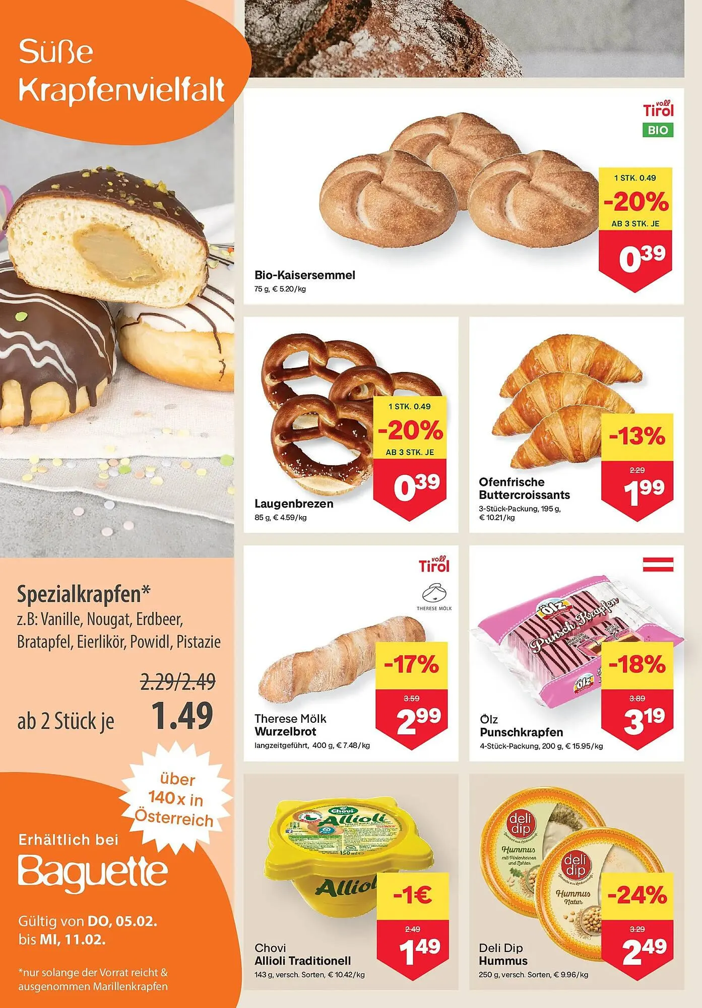 MPreis Flugblatt von 5. Februar bis 11. Februar 2026 - Flugblätt seite  4