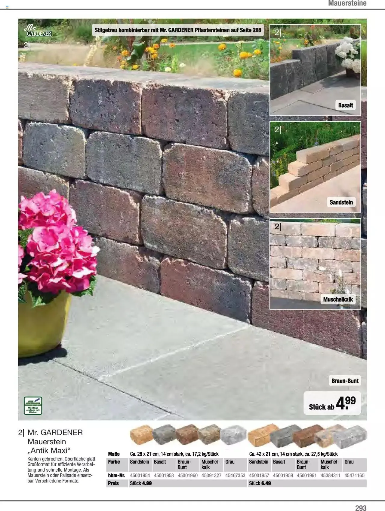 Hagebau Gartenjahr 2023 von 7. März bis 31. Dezember 2023 - Flugblätt seite 293