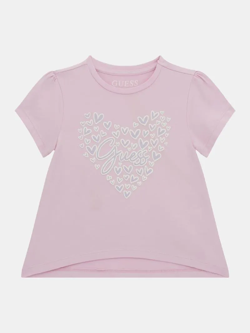 Camiseta elástica estampado frontal