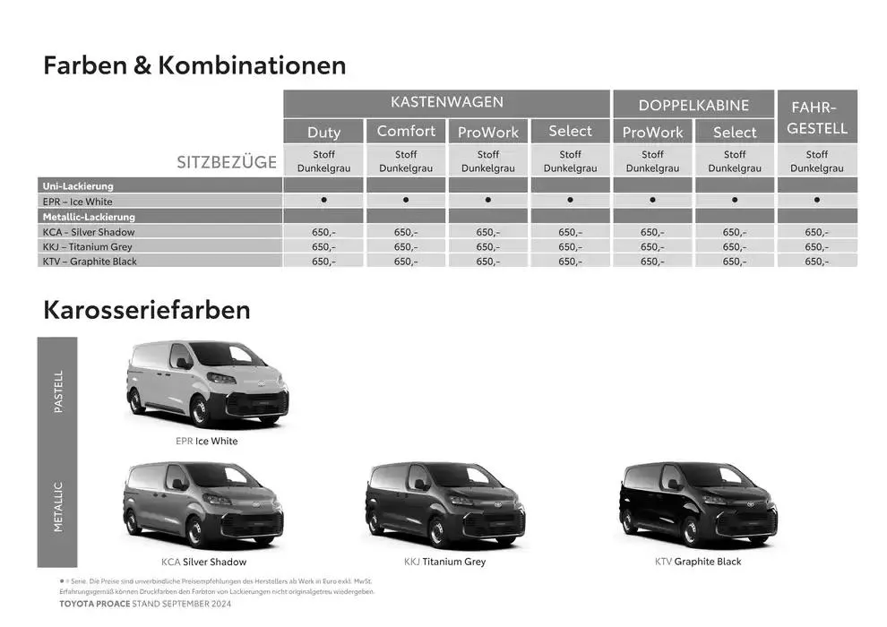 Toyota Proace & Proace Electric von 15. Oktober bis 15. Oktober 2025 - Flugblätt seite 12