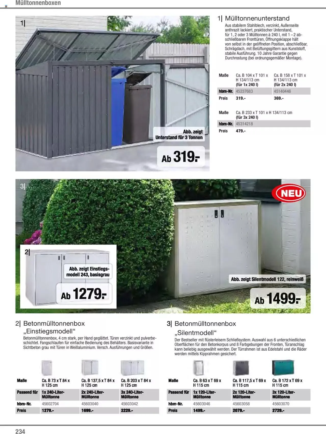 Hagebau Gartenjahr 2023 von 7. März bis 31. Dezember 2023 - Flugblätt seite  234