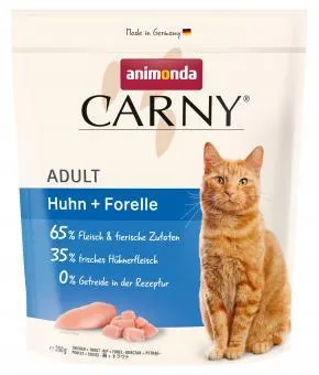 animonda CARNY Trockenfutter Katze mit Huhn und Forelle 350g