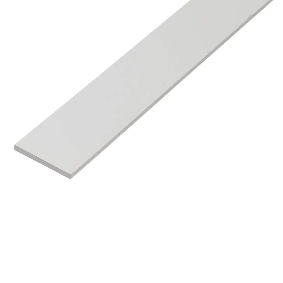 Flachstange Kunstst.weiß 1m/20x2mm