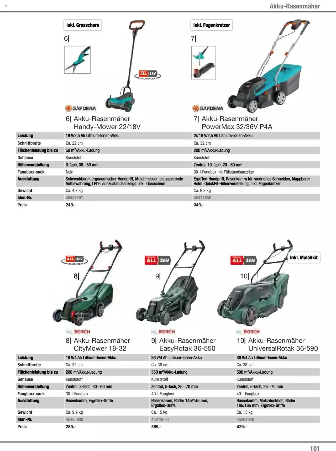 Hagebau Gartenjahr 2023 von 7. März bis 31. Dezember 2023 - Flugblätt seite  101
