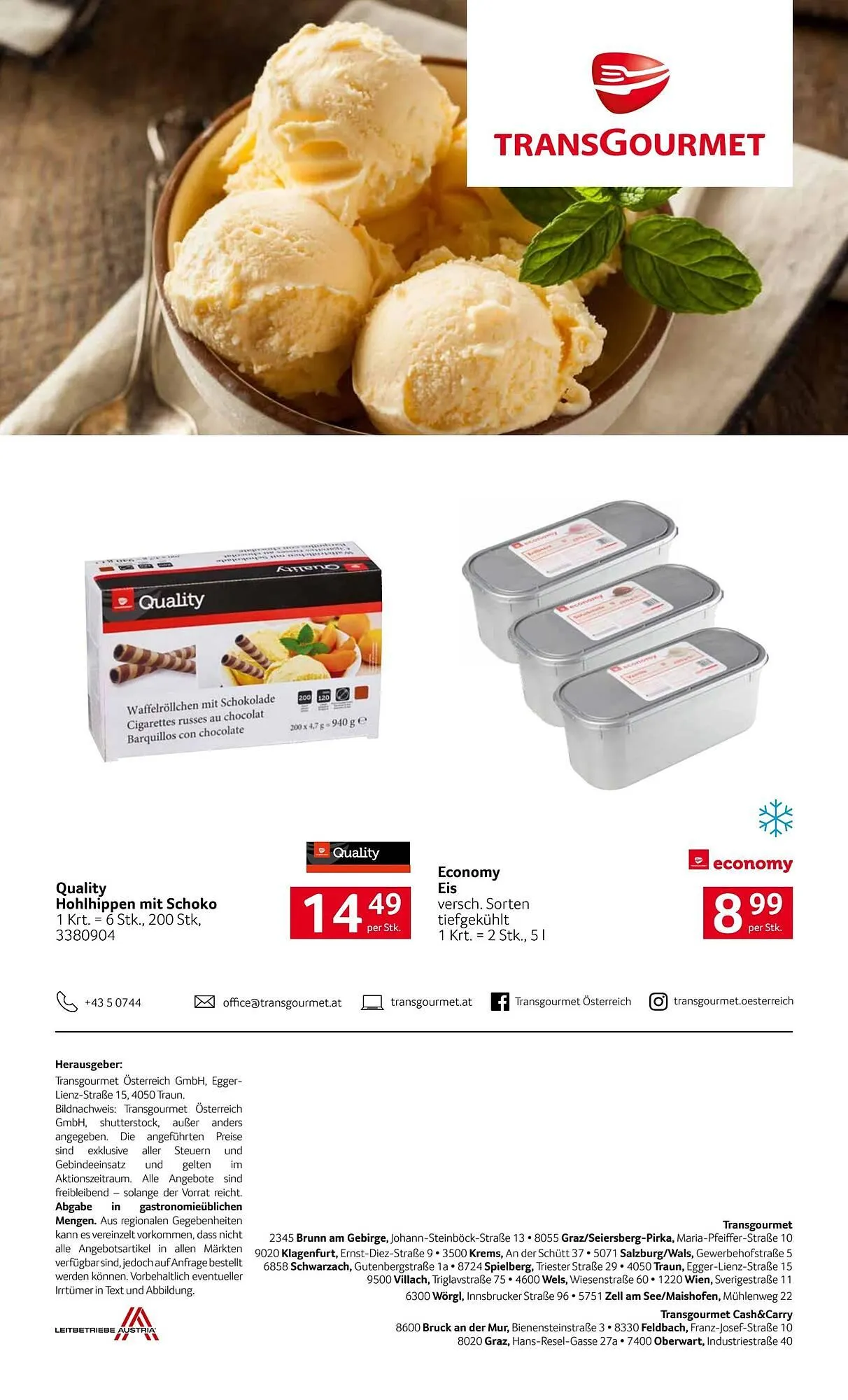 Transgourmet Flugblatt von 9. März bis 4. April 2026 - Flugblätt seite  20