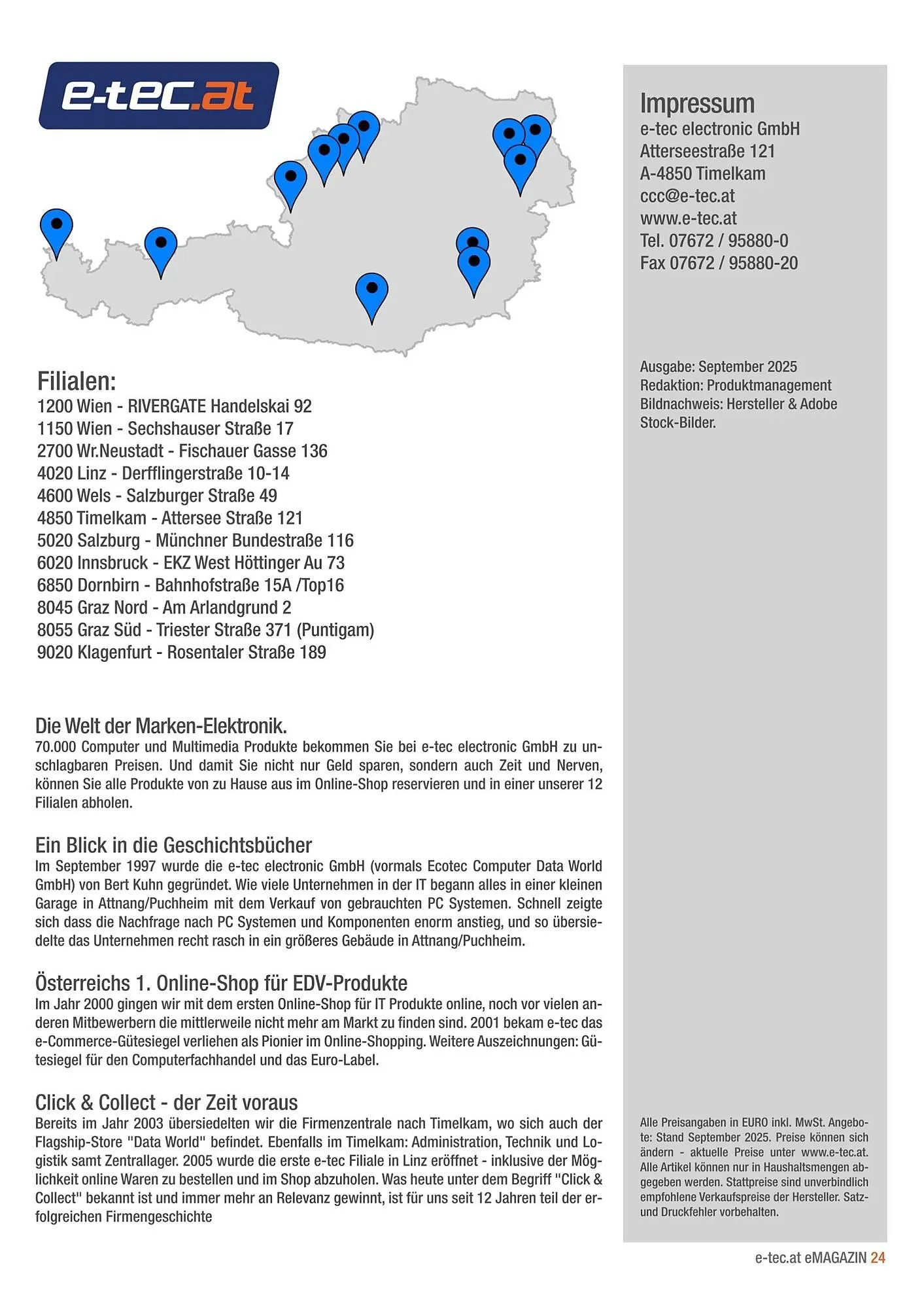 E-tec Flugblatt von 15. September bis 31. Oktober 2025 - Flugblätt seite  24