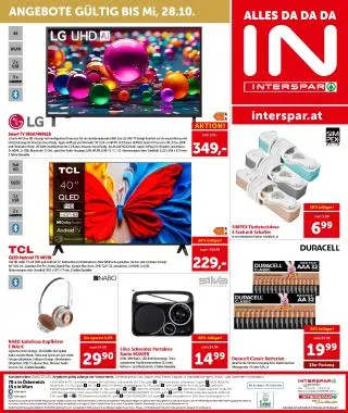INTERSPAR Flugblatt von 8. Oktober bis 21. Oktober 2026 - Flugblätt seite 24