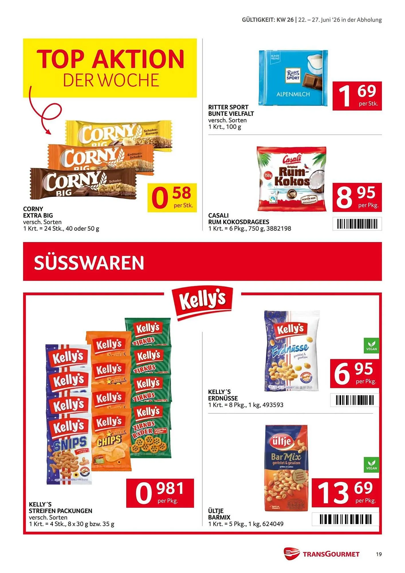Transgourmet Flugblatt von 22. Juni bis 27. Juni 2026 - Flugblätt seite 18