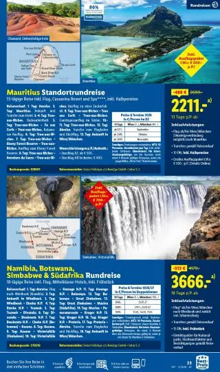 Lidl Reisen von 14. März bis 15. April 2026 - Flugblätt seite  23