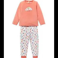Flauschiger Pyjama Made to be happy, verschiedene Designs, 2-tlg. Set