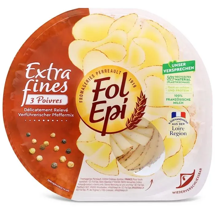 FOL EPI Käsescheiben, Extra fine 3 Poivres