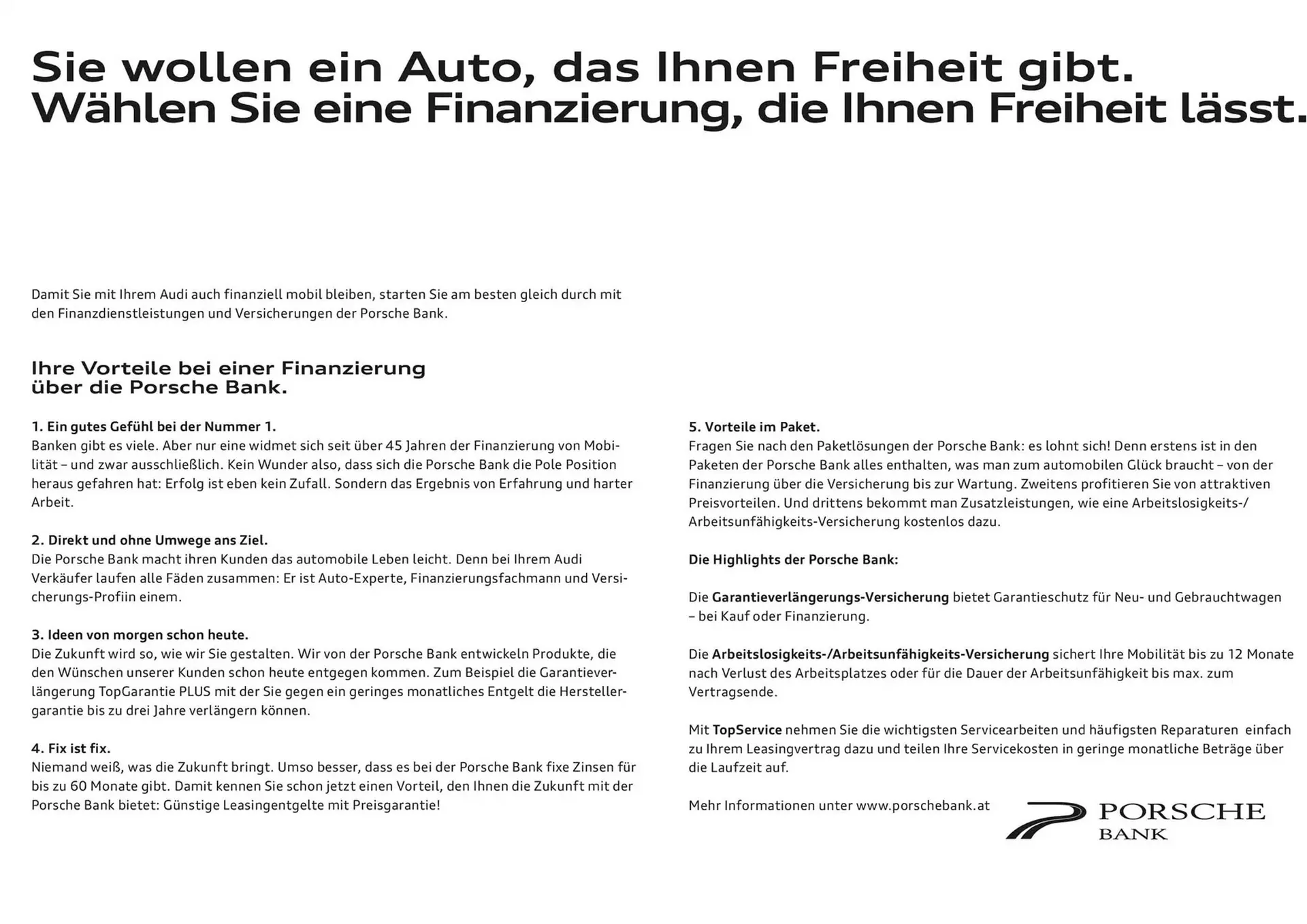 Audi Flugblatt von 20. November bis 20. November 2025 - Flugblätt seite 97