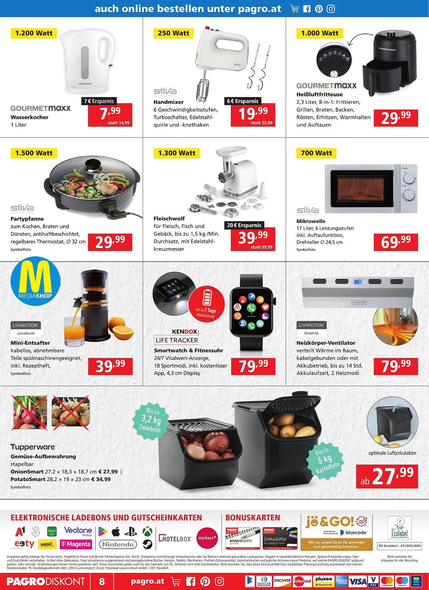 Pagro Diskont Flugblatt von 14. November bis 27. November 2024 - Flugblätt seite 8