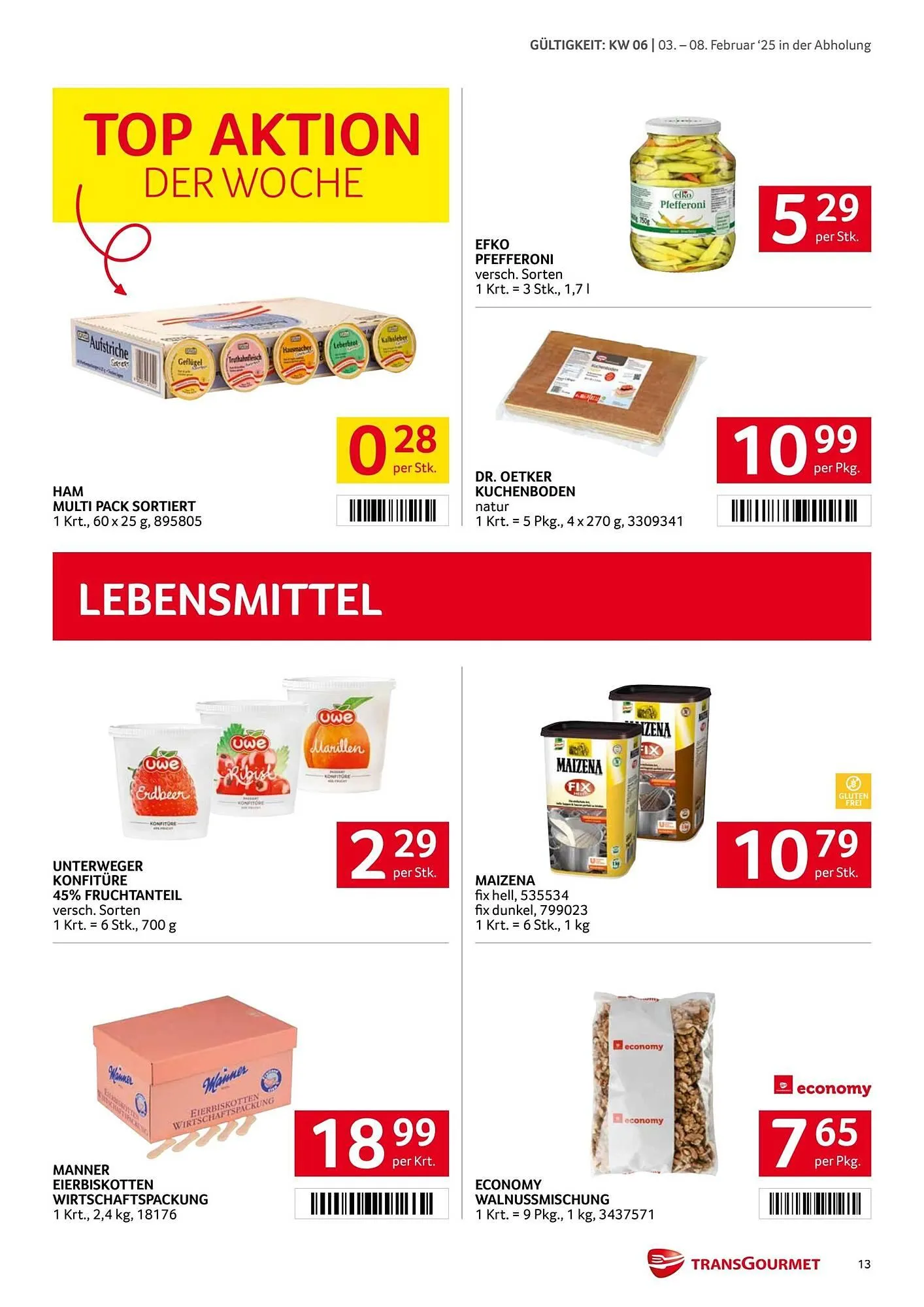 Transgourmet Flugblatt von 3. Februar bis 9. Februar 2025 - Flugblätt seite  11
