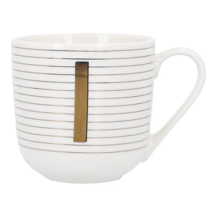 Becher Buchstabe/Streifen, I, 450 ml