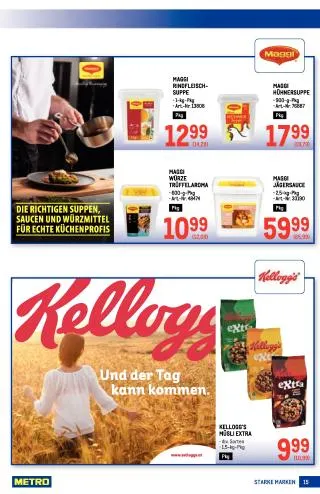 METRO Flugblatt Food - Starke Marken von 17. September bis 30. September 2026 - Flugblätt seite  15