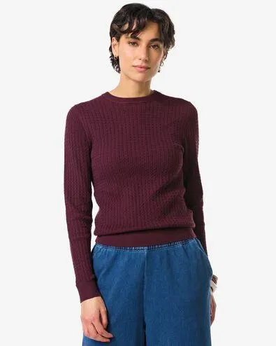 damestrui Livia kabel bordeauxrood