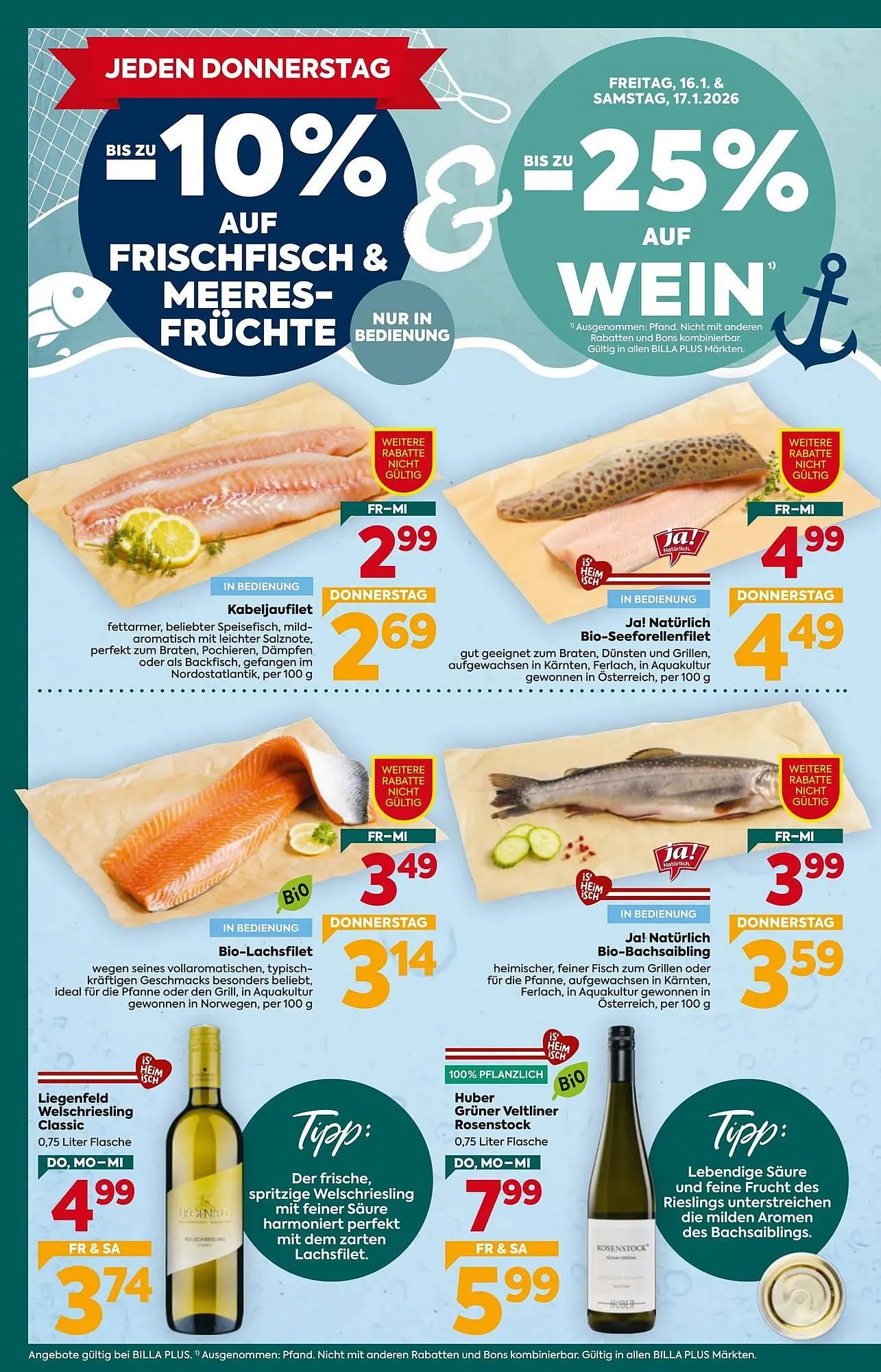 Billa Flugblatt von 15. Jänner bis 21. Jänner 2026 - Flugblätt seite  8