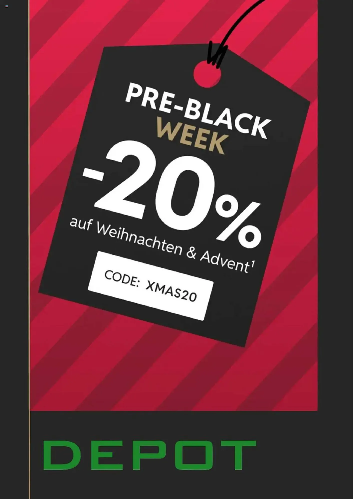 Depot Flugblatt von 21. November bis 2. Dezember 2024 - Flugblätt seite 1