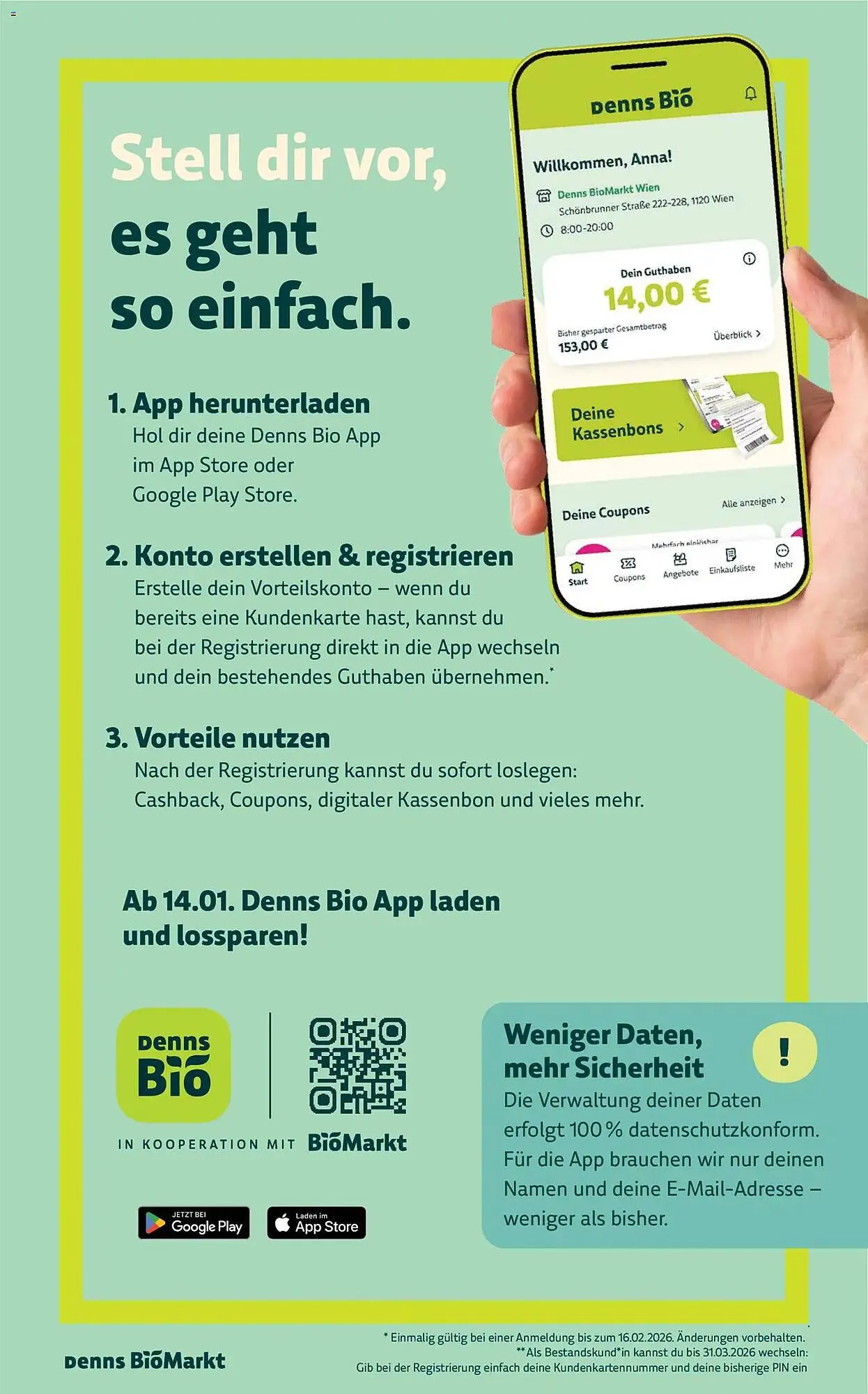 Denn's Biomarkt Flugblatt von 14. Jänner bis 27. Jänner 2026 - Flugblätt seite 18