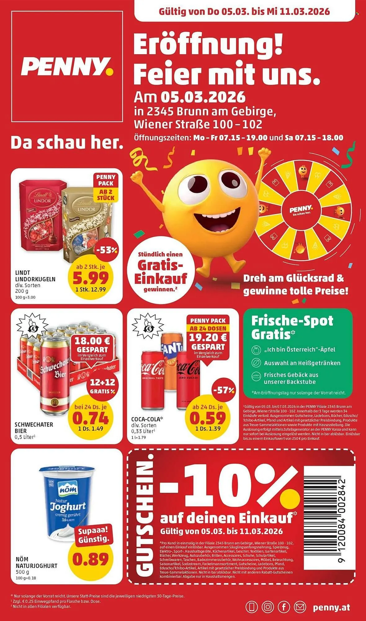 PENNY Flugblatt von 5. März bis 11. März 2026 - Flugblätt seite  1