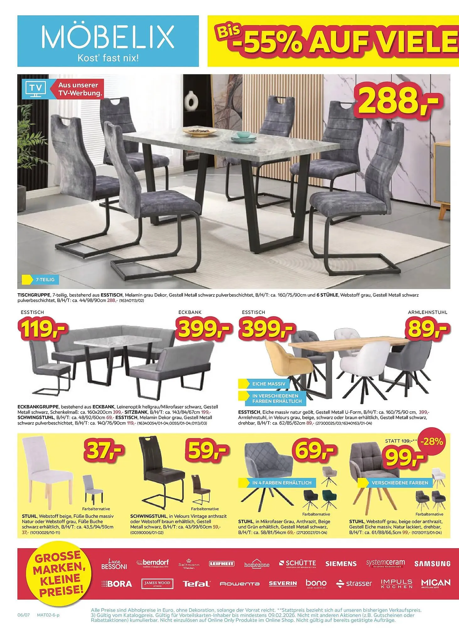 Möbelix Prospekt von 3. Februar bis 9. Februar 2026 - Flugblätt seite  6
