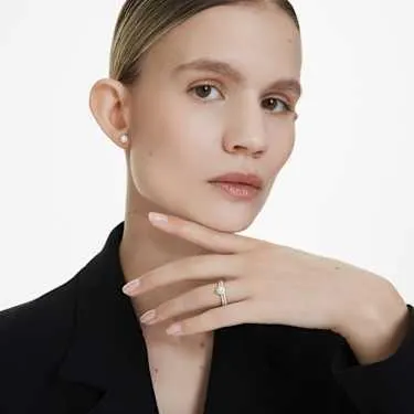 Eternity Strahlenkranz Ohrstecker Im Labor gezüchtete Diamanten 0,45 ct tw, Runde Form, Sterlingsilber