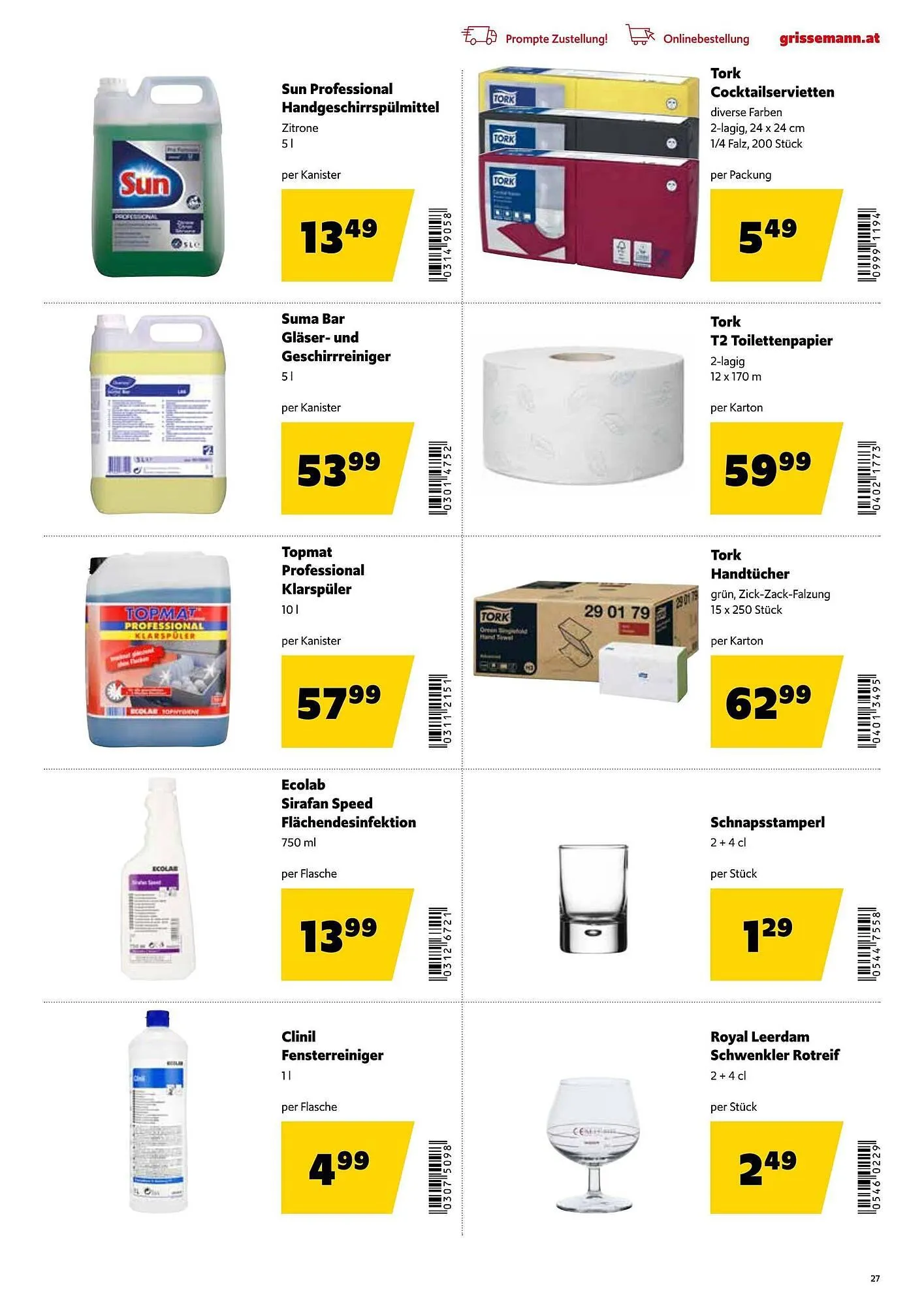 Eurogast Grissemann Flugblatt von 23. Februar bis 7. März 2026 - Flugblätt seite 27