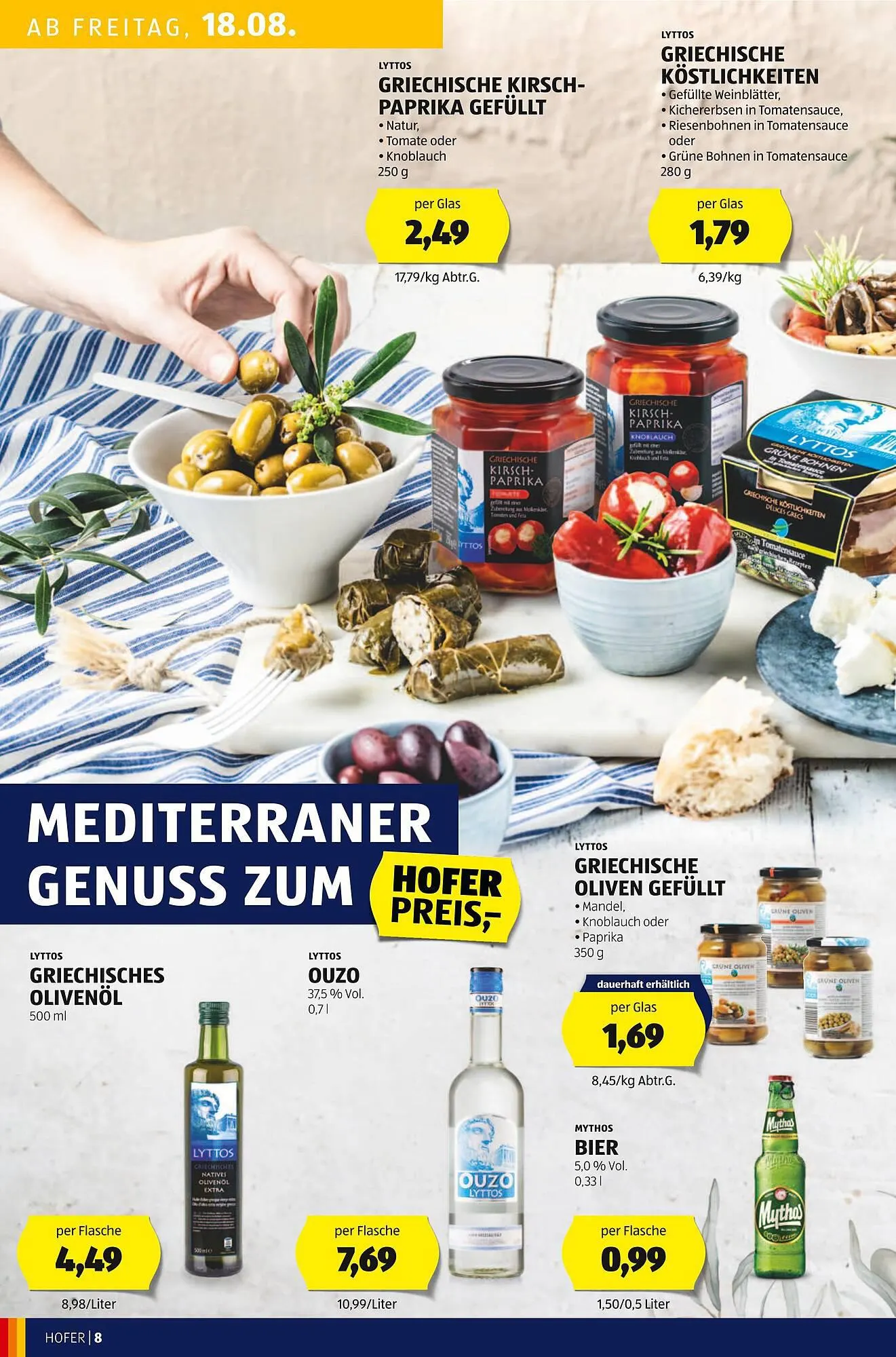 Hofer Flugblatt von 18. August bis 24. August 2023 - Flugblätt seite 8