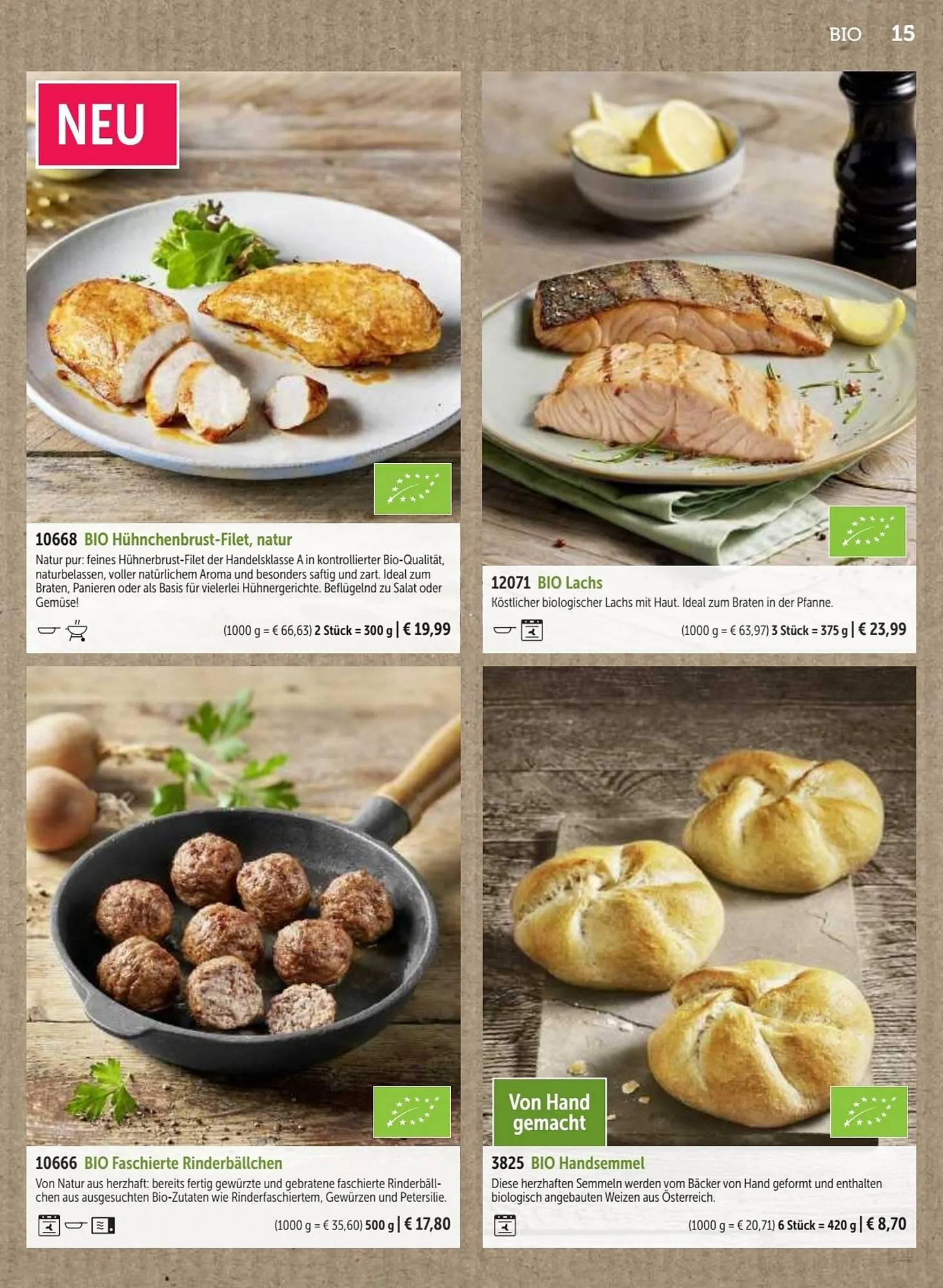 Bofrost Flugblatt von 25. September bis 29. Februar 2024 - Flugblätt seite 15