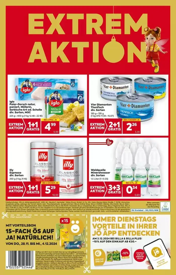 BILLA PLUS Flugblatt von 28. November bis 12. Dezember 2024 - Flugblätt seite  16