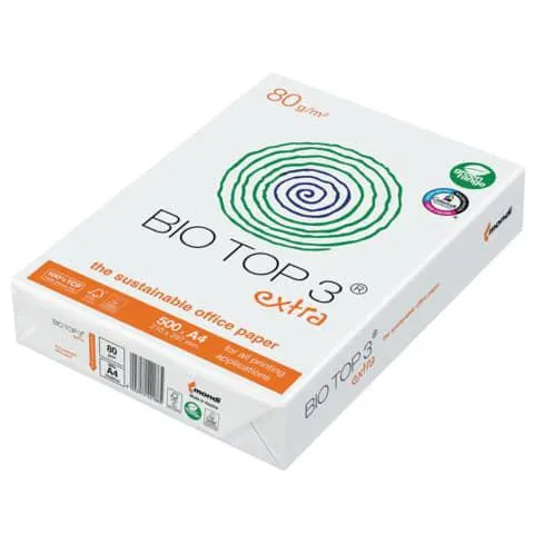 Kopierpapier A4 80g weiß MONDI BIO TOP 3 extra