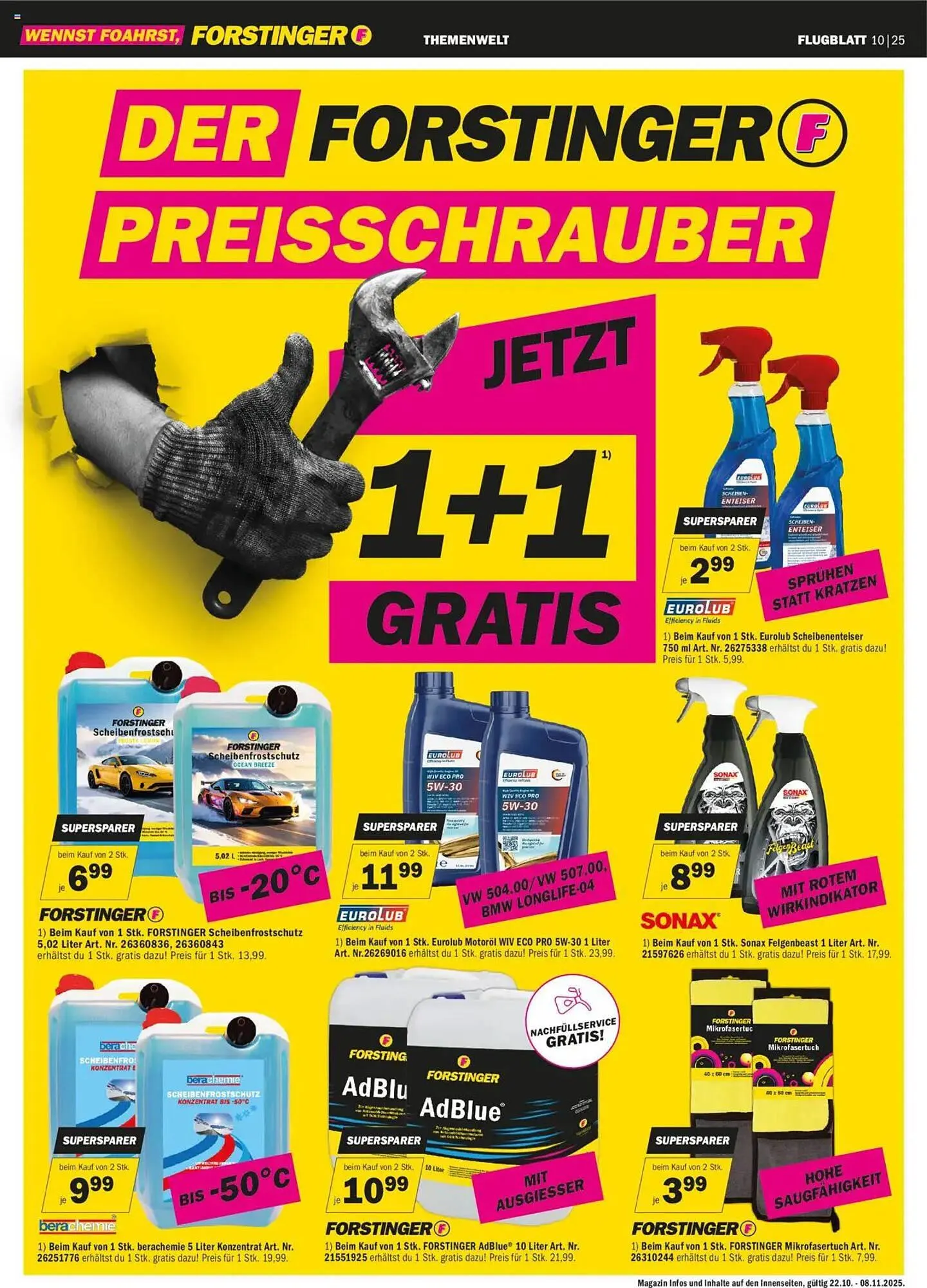 Forstinger Flugblatt von 22. Oktober bis 8. November 2025 - Flugblätt seite 5