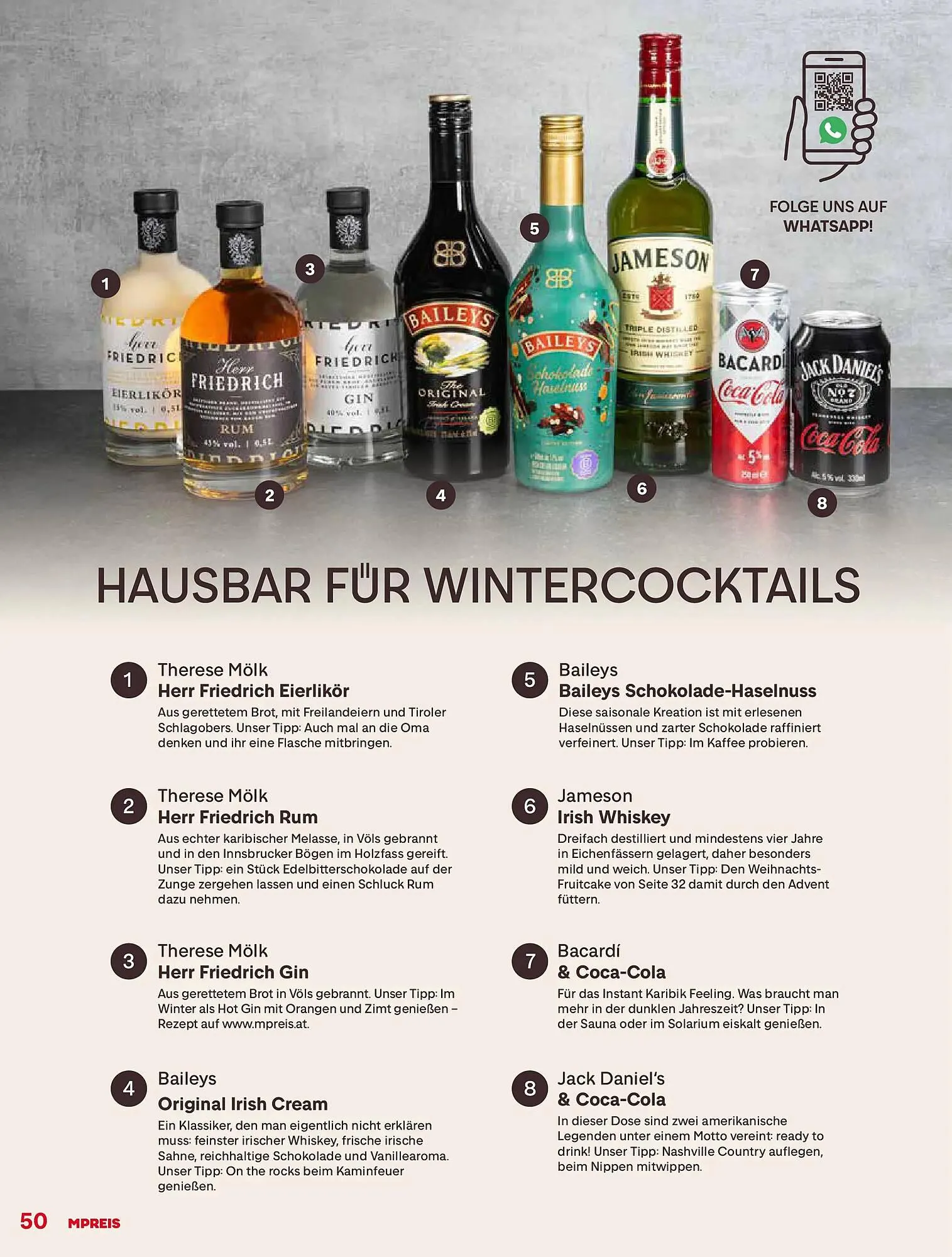 MPreis Flugblatt von 24. November bis 14. Dezember 2025 - Flugblätt seite  50