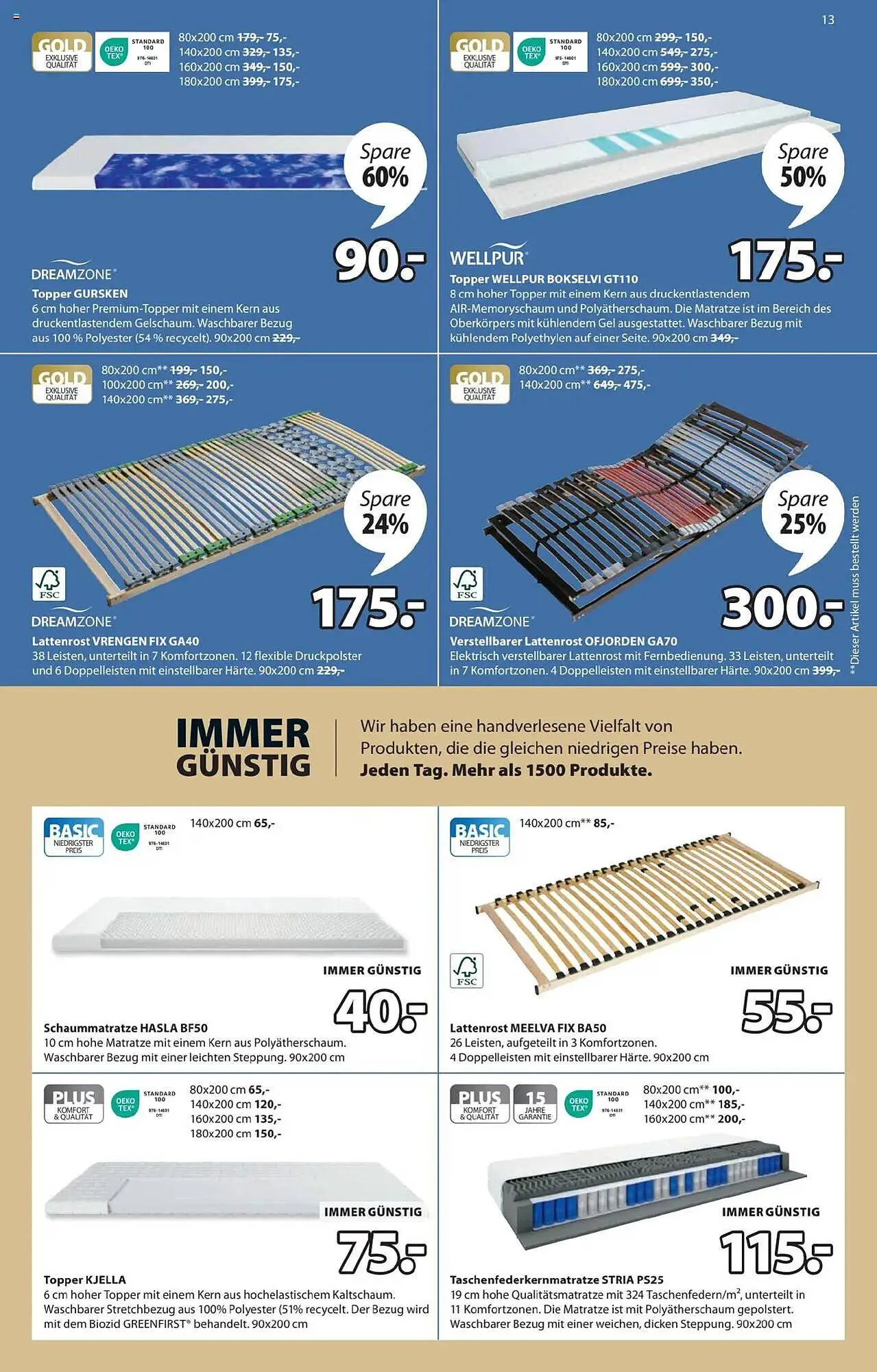 JYSK Flugblatt von 1. Oktober bis 26. Oktober 2025 - Flugblätt seite  13