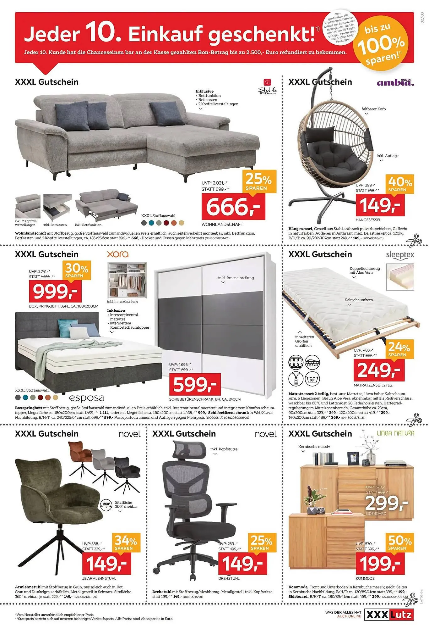 XXXLutz Prospekt von 18. Februar bis 24. Februar 2026 - Flugblätt seite  3