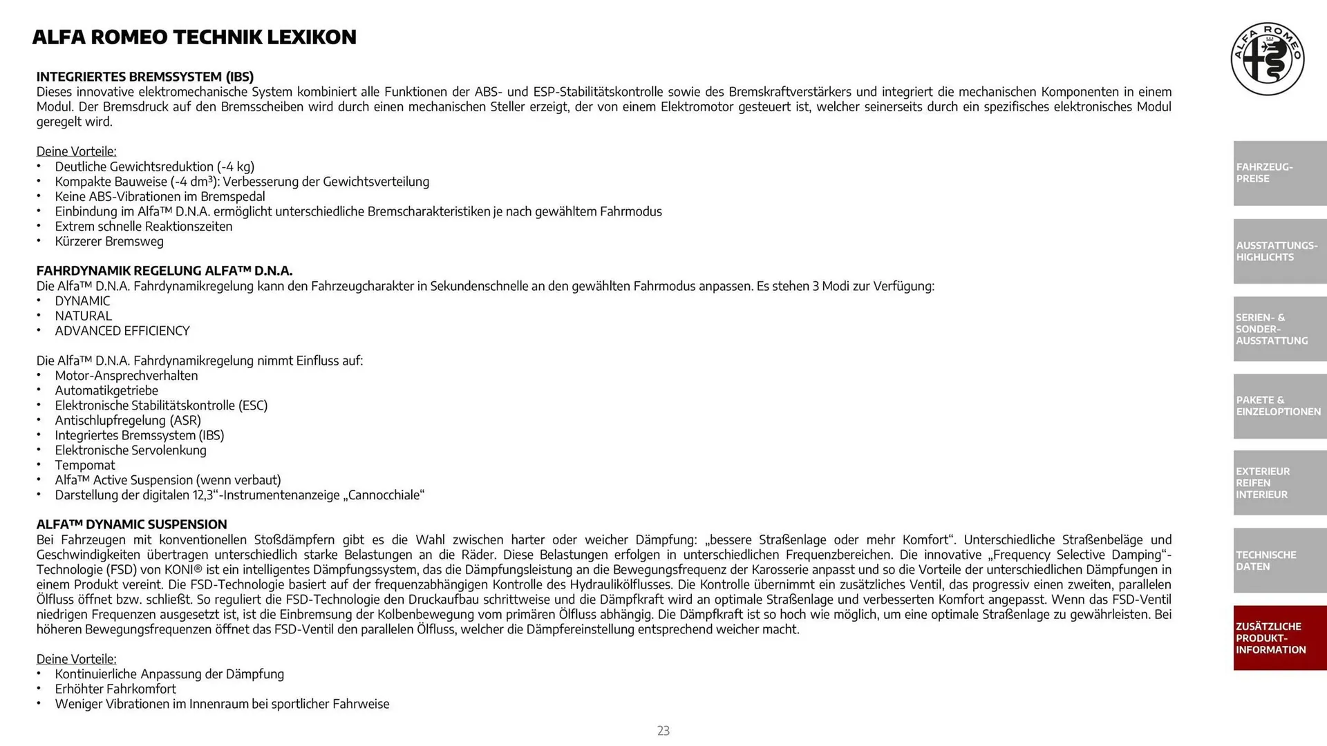 Alfa Romeo Flugblatt von 1. Dezember bis 31. Dezember 2025 - Flugblätt seite 23