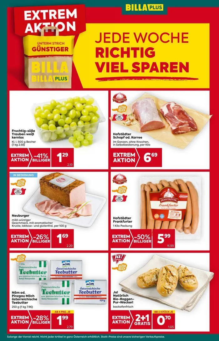 BILLA PLUS Flugblatt von 7. August bis 21. August 2024 - Flugblätt seite 4