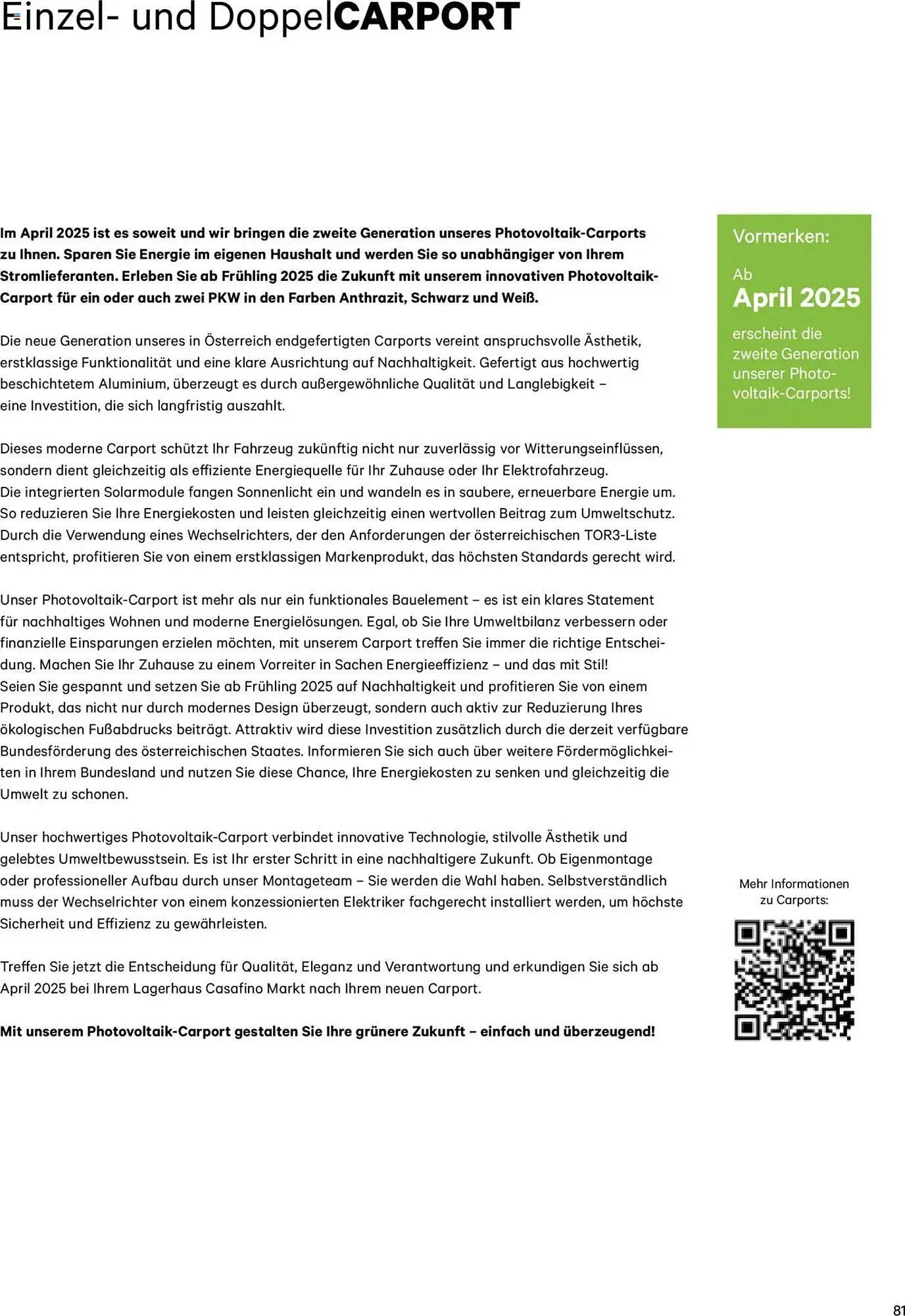 Lagerhaus Flugblatt von 8. Jänner bis 31. Dezember 2025 - Flugblätt seite  81